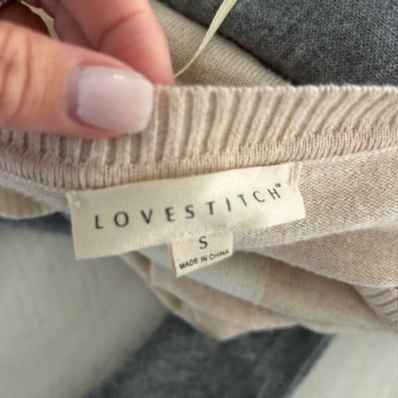 Lovestitch Love Color Block Sweater - Picture 4 of 4